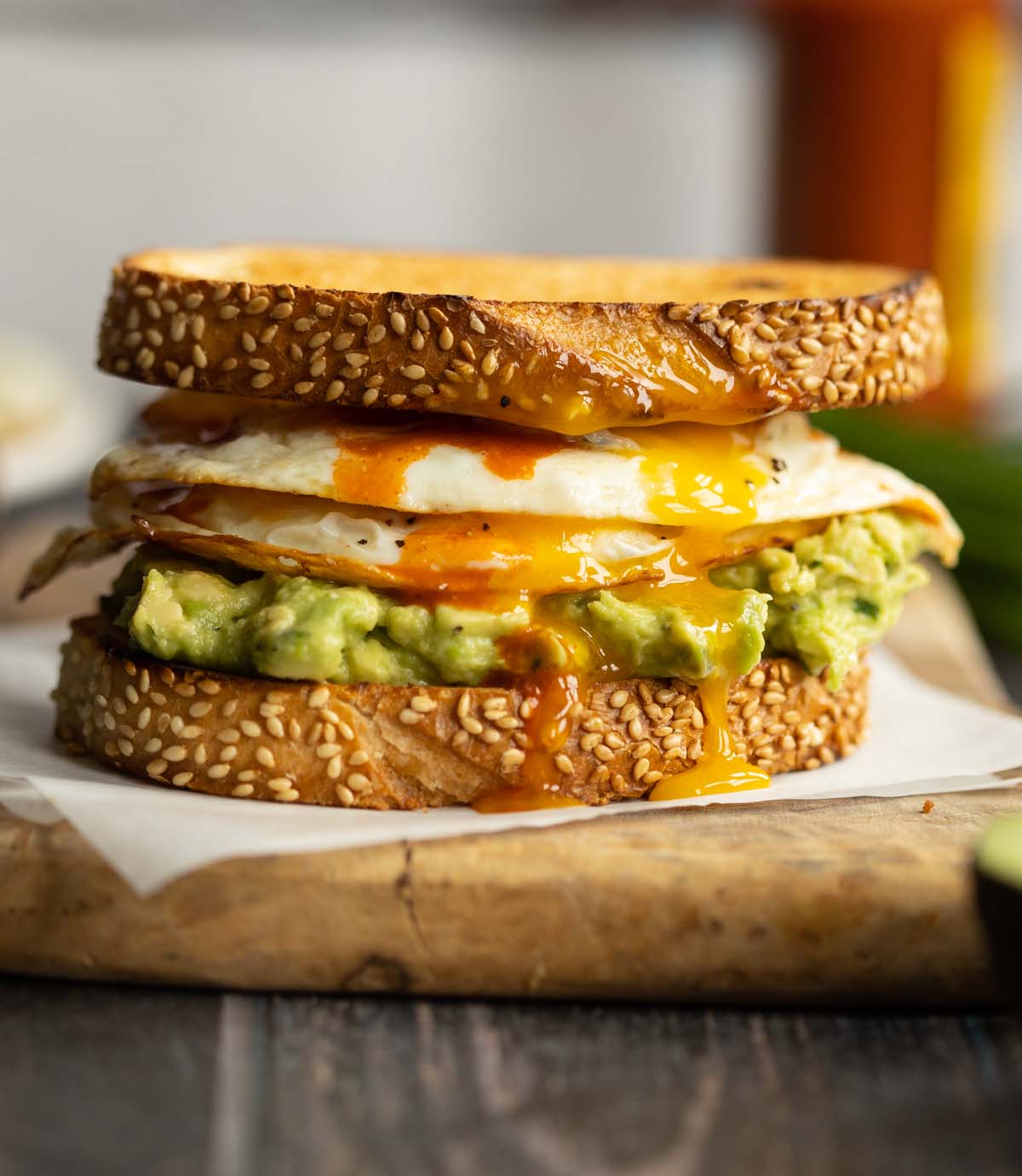 Avocado Toast Sandwich with Egg