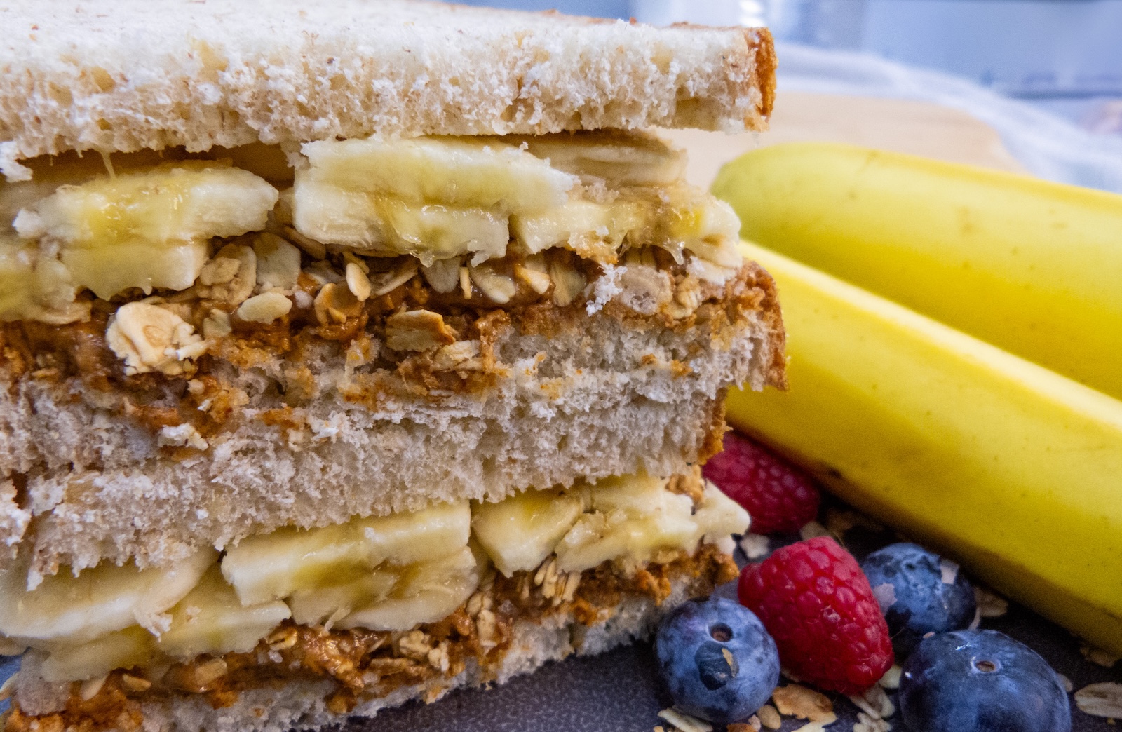 Almond Butter & Banana Sandwich