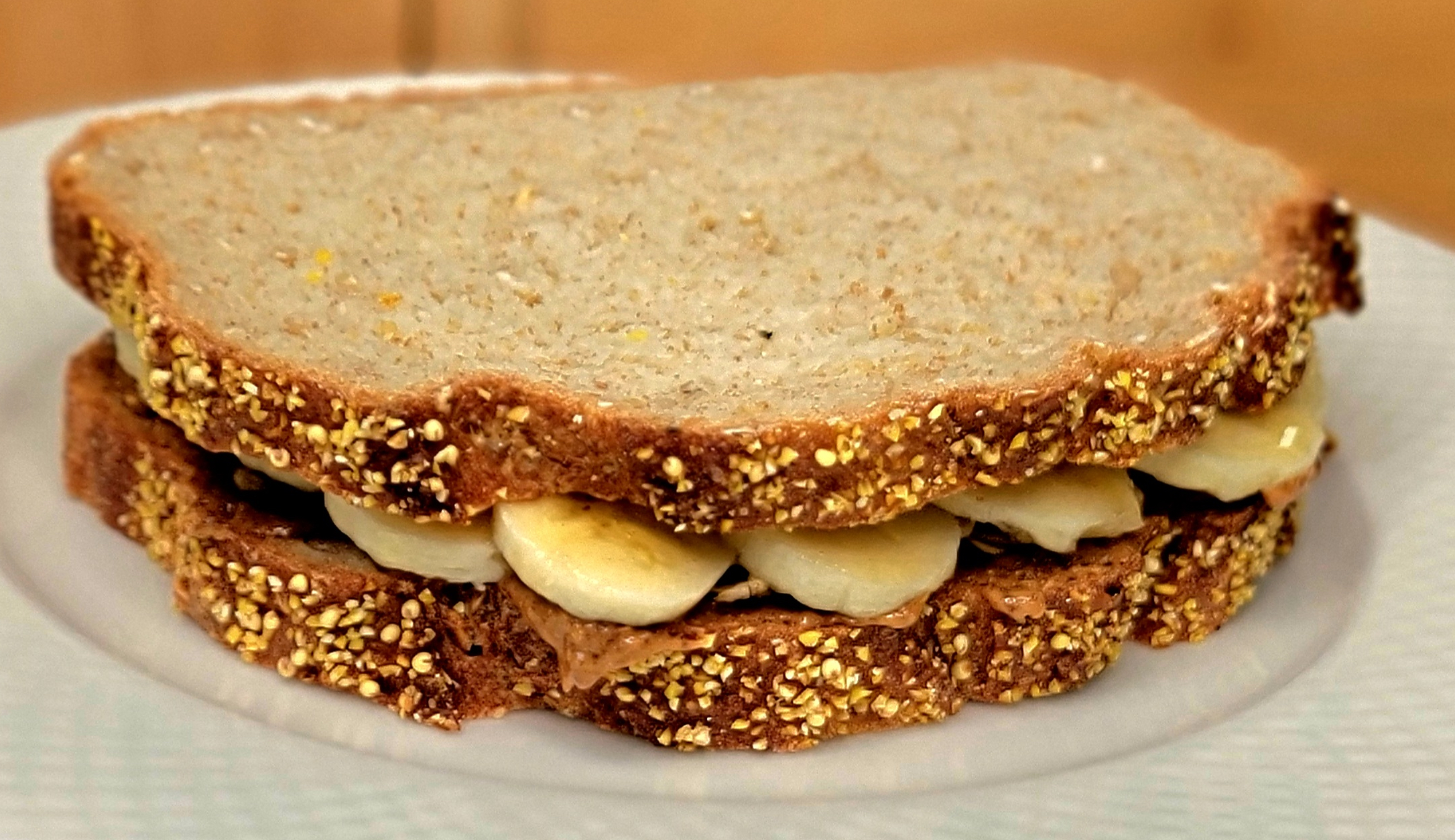 Almond Butter & Banana Sandwich